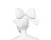 white doll bow