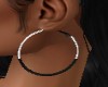 BLACK / SILVER  HOOPS