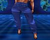 Blue Satin Trousers