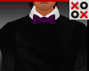 Sweater & Purple Bow Tie