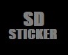 SD Lady Sharky Sticker