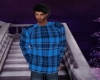 Blue Plaid Sweater