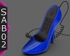 heel phone chair - blue
