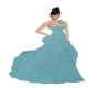 ICONIC TEAL BALLGOWN