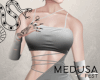 S. Medusa Dress White