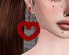 Vday Red Heart Earring
