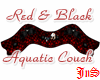Red & Blk Aquatic Couch