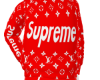 red supreme hoodie