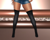 A| Black Thigh Boots
