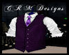 CRF* Purple Vest w/Tie