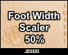 Foot Width Scaler 50%