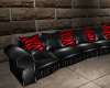 Modern black sofa 7 p