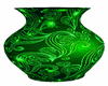 Christmas green vase