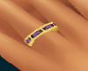 {DS} Gold/Amethyst Band