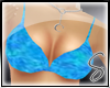 [TB]blue bikini top