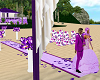 Purple Wedding Walk
