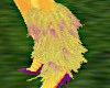 chick leg feathers left