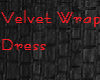 <3Red Velvet Wrap Dress