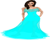 Lina teal Gown
