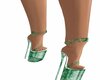 Rich Glass Heels Green