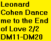 L Cohen Dance me end lov