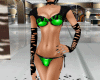D Green Rave Bikini
