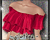 clothes - red ruffles