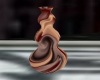 chocolate swirl vase