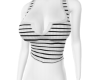 White Striped Vest