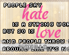 V. Hate/Love