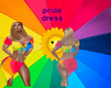 pride flag with poses