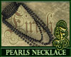 Pearls Necklace Black