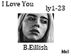 I Love You B.Eill. ly23