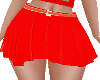 red short skirt