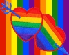 Rainbow Heart Rug