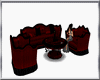 (D)red n black sofa