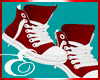 RED SNEAKERS WHITE