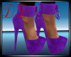 Velour Heels Purple