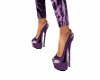 Purple peeptoe heels 