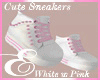 CUTE WHITE SNEAKERS PINK