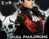 ! Skull Padded Pauldrons