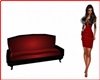 MAU/ BLACK and Red Sofa 