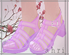 ⓐ Purple Jelly Sandals