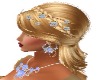 Hair Flowers Blue CELTIC