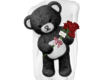 *QJ Romantic Bear Black