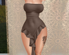 𝓚| dress ruffle brown