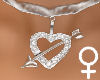 !Necklace Heart Arrow