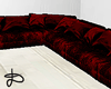 ♚ Red velvet sofa