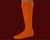 Orange Knit Socks Tall F