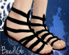 !B Black Sandals